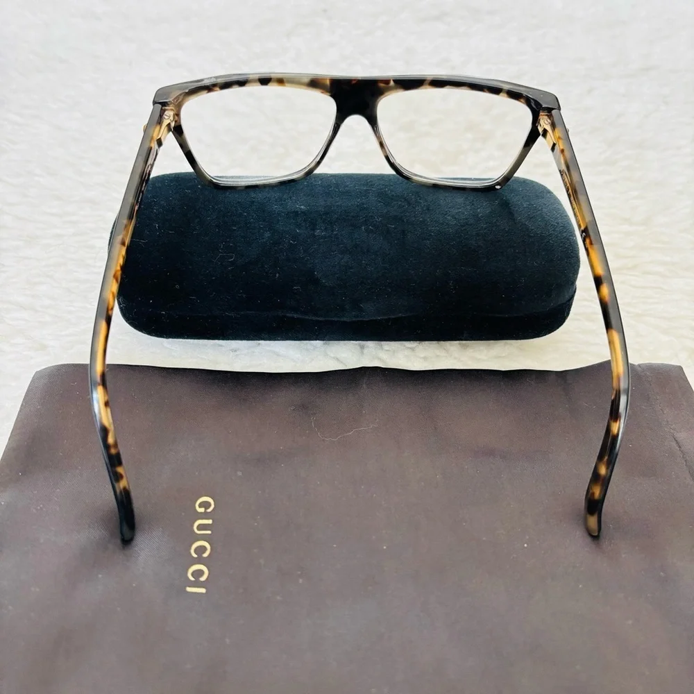 Gucci GG3545 Black/Tortoise Unisex Eyeglasses Frame Only w/ Case/Dustbag